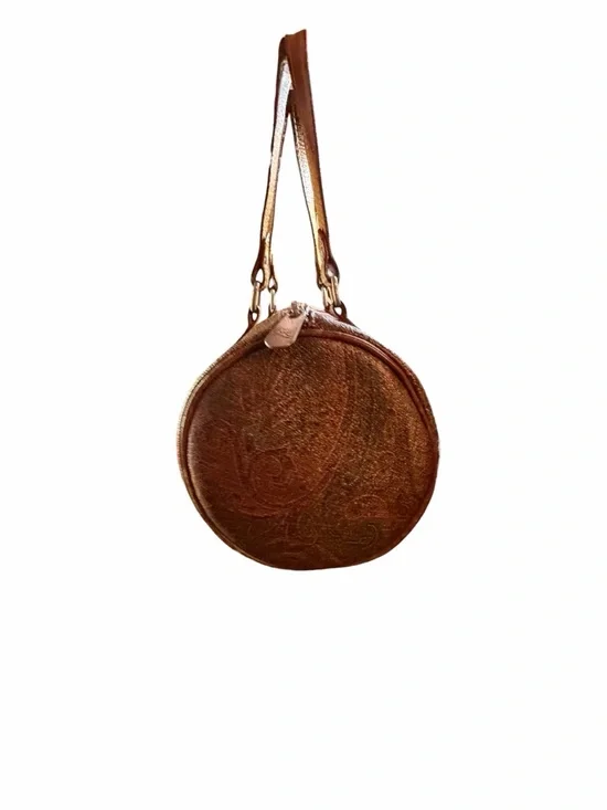 VINTAGE 1997 Etro Milano Paisley Barrel Bag - Made in Italy - Picture 4 of 8